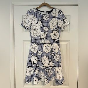 AQUA fit and flare dress.